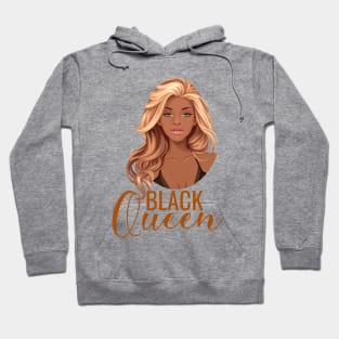 Black Queen, Black Woman, African American Woman, Blonde Hoodie